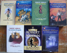 Lotto 7 libri fantasy La ruota del tempo Robert Jordan Occhio mondo Drago rinato