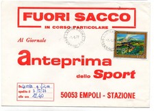 Etna Lire 170 isolato su busta Fuori bustina