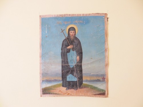 Icona russa tela xix - icona, su