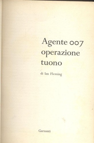 Agente 007 operazione tuono - 007,