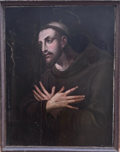 Quadro antico san françois - quadro,