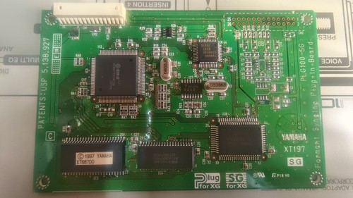 Yamaha plg100 plugin - plg100-sg, scheda