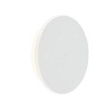 Applique Esterno Moderno Aurora Plastica Bianco Led Integrato 2,6W 2700K