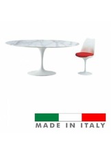   Saarinen tulip Tavolo Tulipano OVALE marmo Carrara Tisch