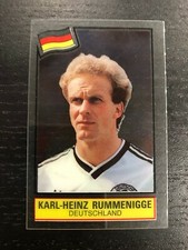ADESIVO KARL HEINZ RUMMENIGGE PLASTICA CALCIO SUPERSTAR 1985-86 NUOVO QUASI NUOVO