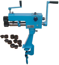 CALANDRA BORDATRICE MANUALE DA BANCO PER FERRO METALLO + SET MATRICI + ACCESSORI