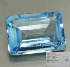 TOPAZIO NATURALE CT. 9,26 EMERALD CUT CERTIFICATO IGI
