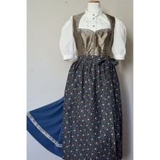 Abito Dirndl + GREMBIULE tg 46/48 it.  STILE TIROLESE - SENZA CAMICIA
