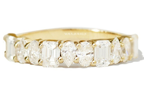 Fede nuziale moissanite mezza
