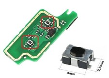 Pulsante Switch Ripara Chiave Citroen C2 C3 C4 C5 C6 Peugeot 207 306 307 407