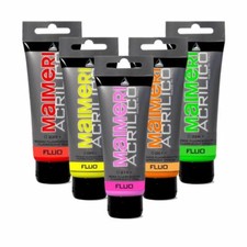  Colori acrilici tubo MAIMERI COLORI FLUO +  79 TINTE DISPONIBILI! 