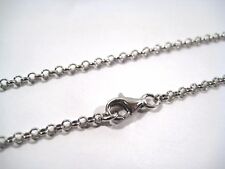 Collane da 40 a120 cm. catena rolò 2,2 mm VERO argento 925 . VEDI NEGOZIO