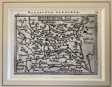 VEDUTA PATAVINUM TERRITOR PADOVA ABRAHAM ORTELIUS 1601 EPITOME THEATRI ORTELIANI