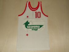 MAGLIA SHIRT MAILLOT CANOTTA BASKET SPORT MATCH WORN TEOREMA MILANO n°10 