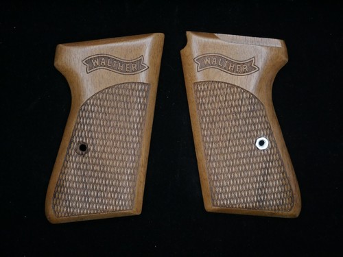 Custom made walnut wood grips - walnut,