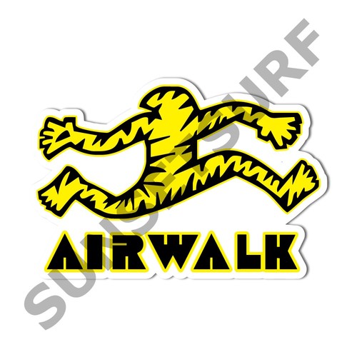 Adesivo logo giallo - , airwalk