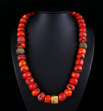 Collana corallo massiccio - corallo,