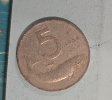 5 lire 1954 delfino 