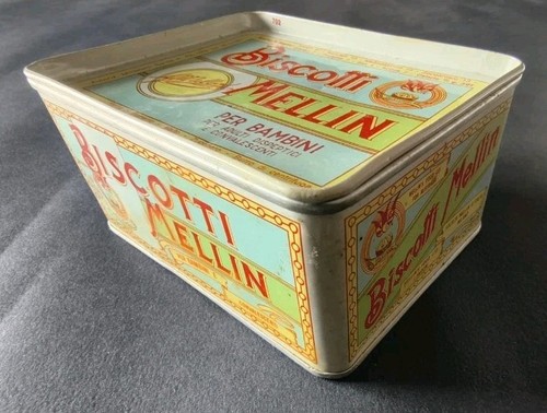 Scatola latta vintage biscotti - latta,