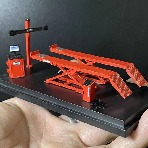 Diorama auto garage - 1/64,