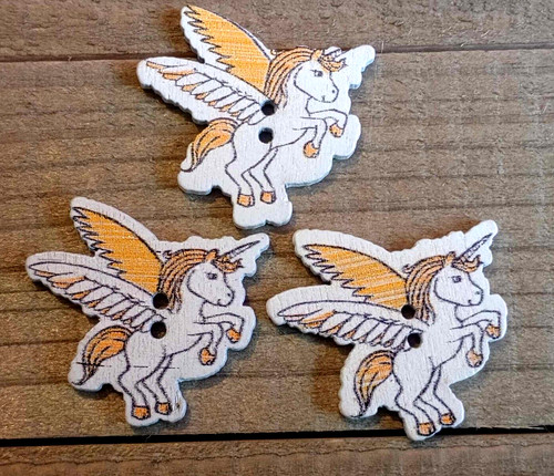 Bottoni unicorno cavallo - unicorno,