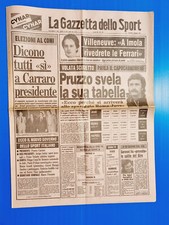 GAZZETTA DELLO SPORT 1 MAGGIO 1981 PRUZZO-VILLENEUVE-FERRARI-SARONNI-CARRARO