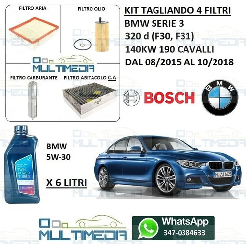 Kit tagliando filtri - 4, olio