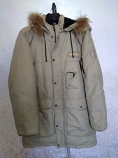 REFRIGUE PARKA JACKET XL giaccone giacca invernale uomo piuma oca beige avana