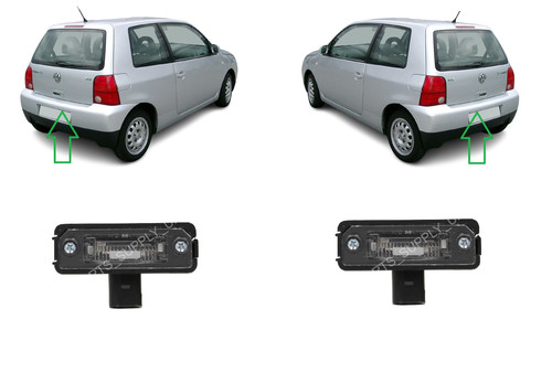 Set coppia luci targa - set,