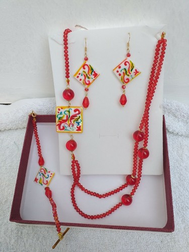 Parure orecchini collana - , e