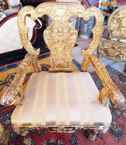 Palazzo oro trono poltrona - oro,