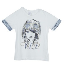 T-shirt VDP bianca con stampa