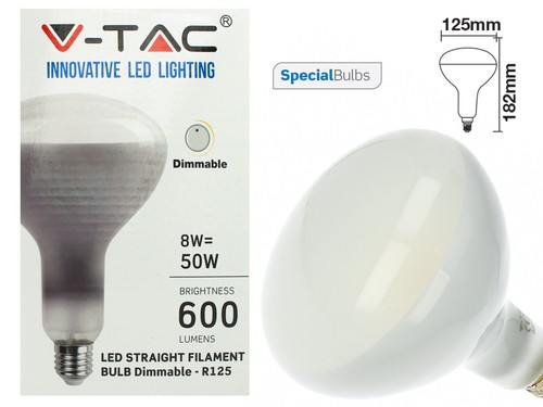 Lampada led filamento e27 r125 - led,