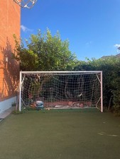 (12V) PORTA DA CALCIO RIDOTTO CALCETTO 4X2 IN ALLUMINIO FISSA COMPLETA DI RETE