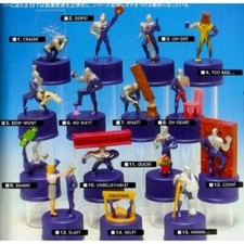 SET COMPLETO di 15: PEPSI MAN Pepsiman Giappone Pepsi Tappo Bottiglia Figura INCIDENTE