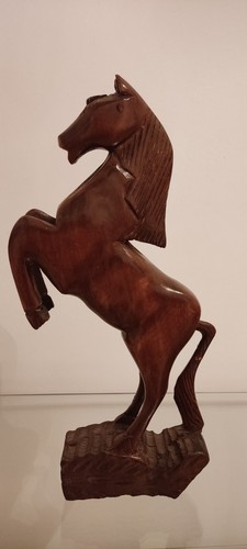 Scultura cavallo legno - scultura,