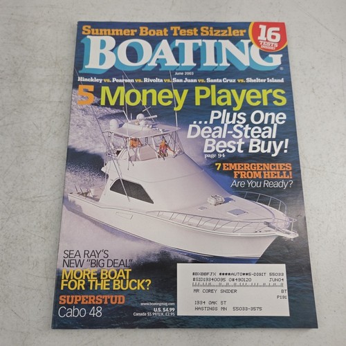 Boating magazine june 2003 sea - june,
