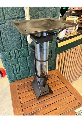 Mini stufa pellet portatile - a,