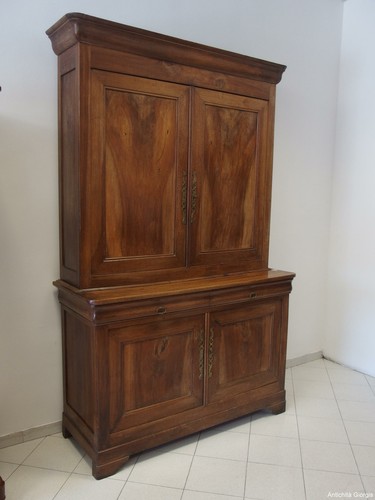 Credenza con alzata noce - credenza,