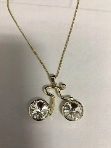 Ciondolo ciclista diamante