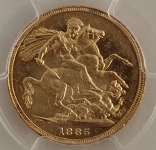 STERLINA ORO VITTORIA 1885-S
