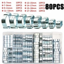 80pcs Fascette Inox A Doppia