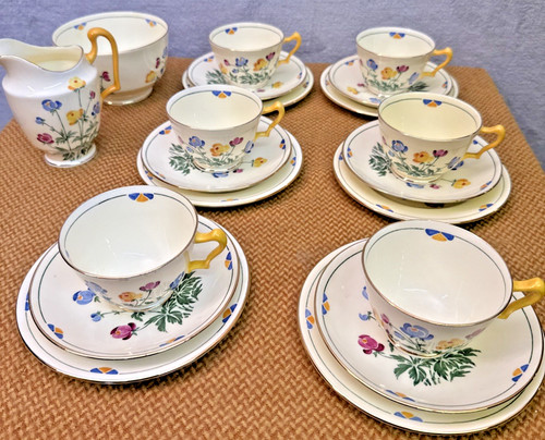 Servizio tè vintage crown - vintage,