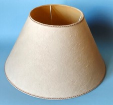 Paralume grande Cono Pvc e Carta effetto ruvido Nocciola