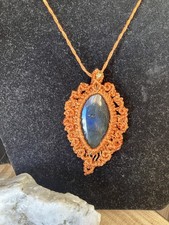 collana Macrame Pietra Naturale