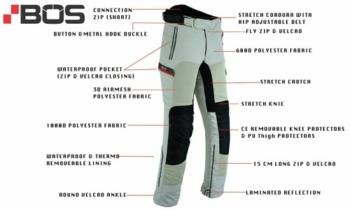 Pantaloni moto mesh - pantaloni,