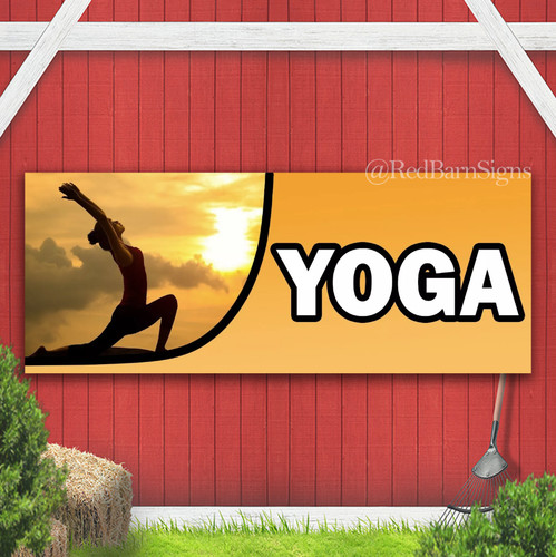 Insegna striscione yoga - insegna,