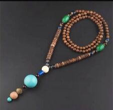 Collana retro con pietre naturali, Dimensioni: perimetro: 51-80 cm