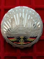 Germania Medaglia molto grande GR. 120 1990 placcata oro con stampa a colori. 