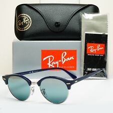 Ray-Ban Occhiali da Sole Clubround Polarizzati Blu Cromatura Specchio RB 3016 1366/G6